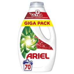 4x Ariel Vloeibaar Wasmiddel Stain Remover Power 70 Wasbeurten 3150 ml